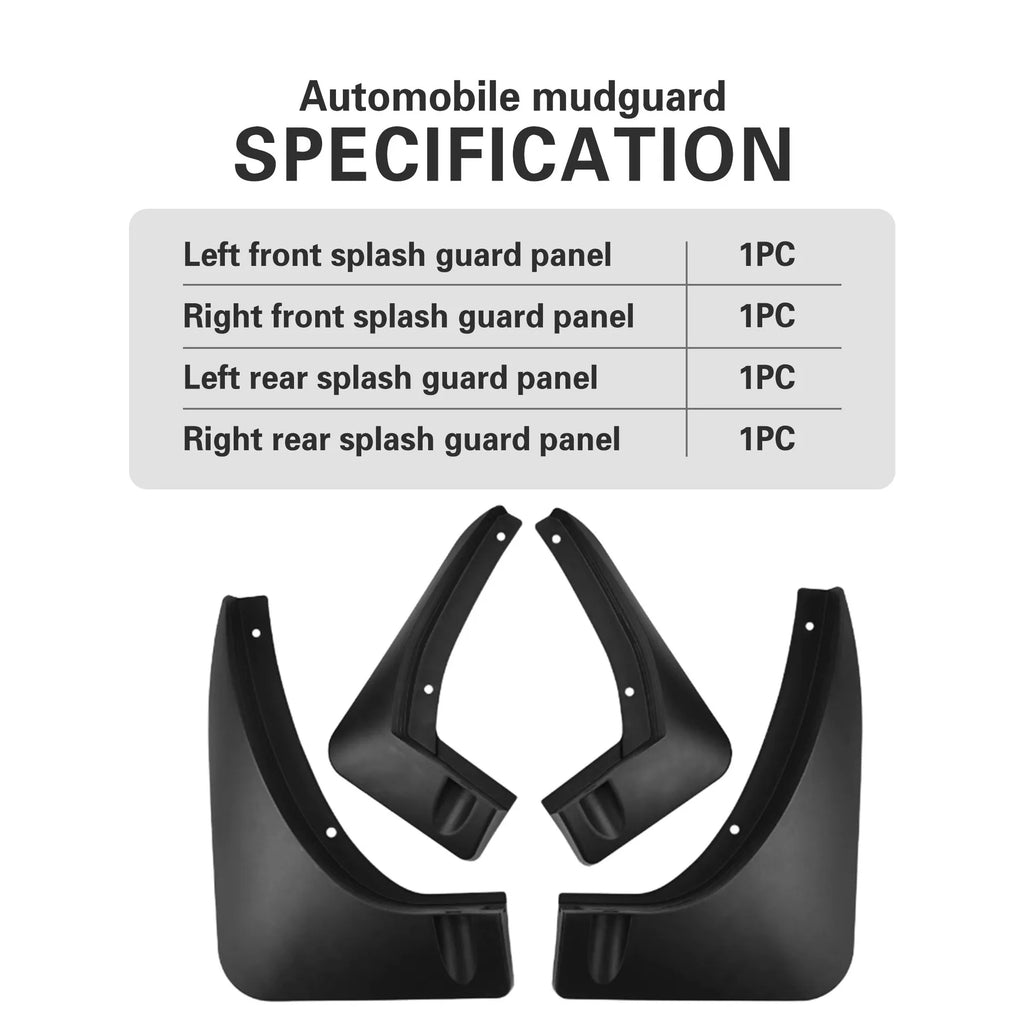 4 Pieces Mud Flaps Mudflap Front Rear Fender For Polestones Rox 01 2023 2024 2025 Anti-splash Mudguards Guard Splash Car Wheels