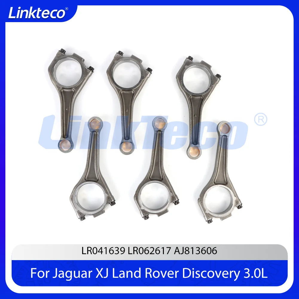 6pcs Engine Connecting Rod Fit 3.0 L 306PS AJ126 V6 For Jaguar F-Type XF XE Land Rover Range Rover Velar Discovery 3.0L 14-20