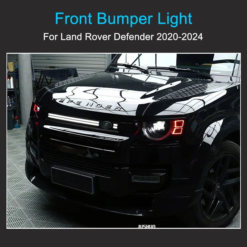 90 110 130 2020-2025 Led Decoration Light LED Dynamic Running Light Exterior item Front Grille Lamp for Land Rover Defender