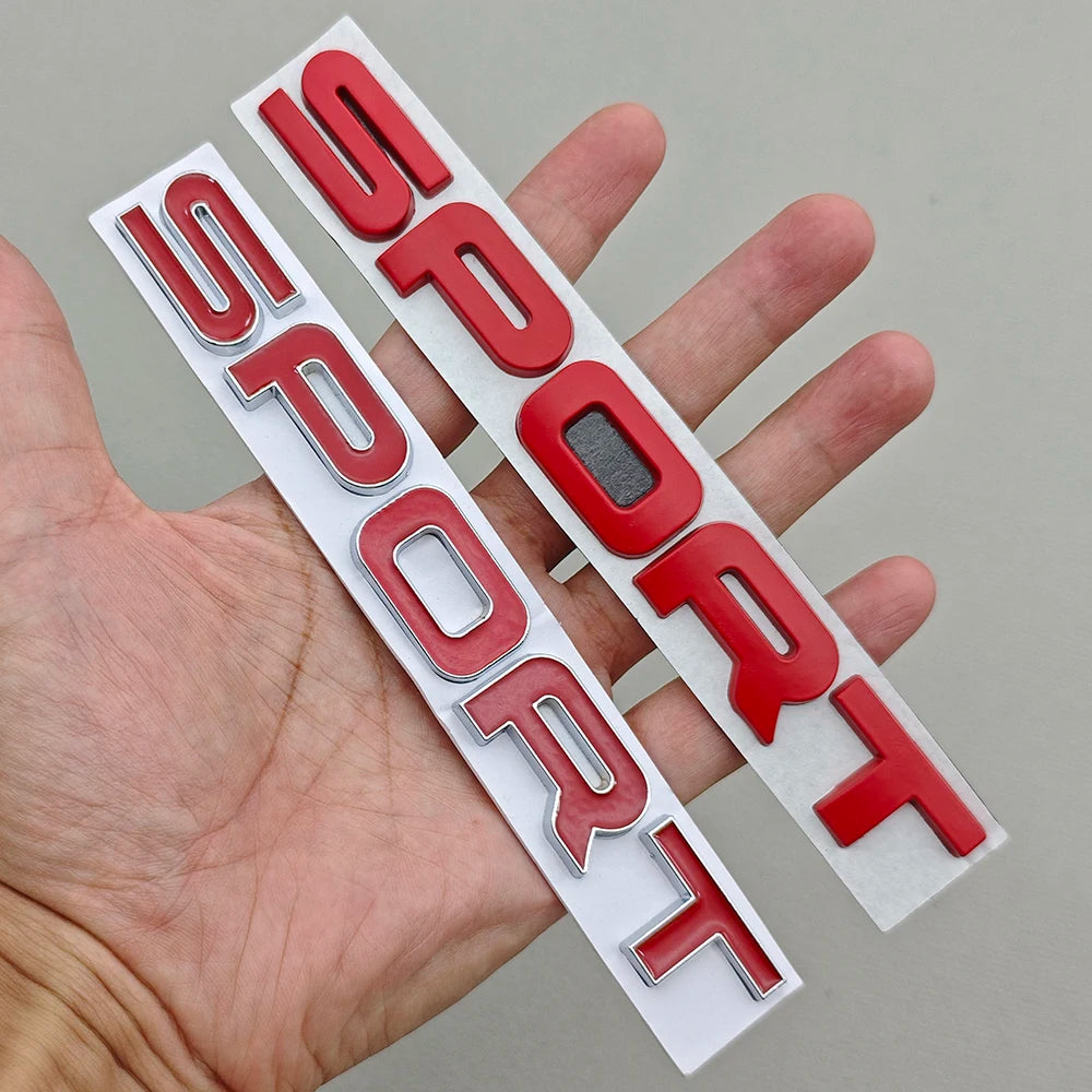 3D Metal Car Letters Sticker  Logo SPORT Badge Rear Trunk Emblem Accessories for Land Rover Discovery Range Rover Defender