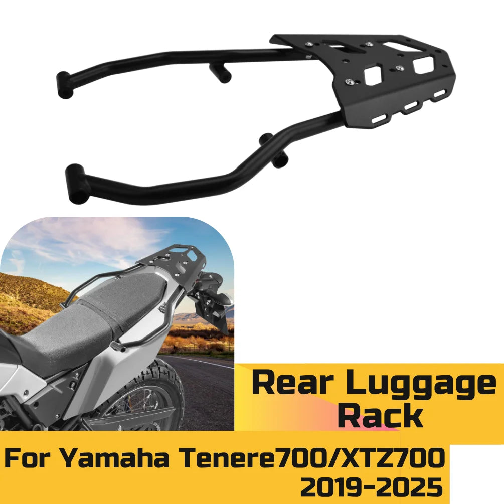 For Yamaha Tenere700 2019-2025 2024 XTZ700 Tenere 700 Rear Luggage Rack Motorcycle Carrier Tail Storage Support Shelf Bracket