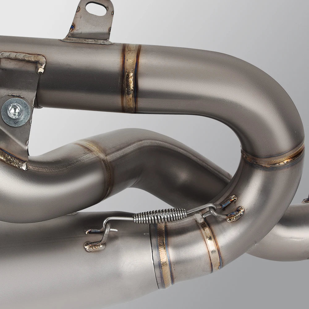 Motorcycle Exhaust Tail Tube Kit Mid Line Pipe Muffler With Cover Slip On For Ducati Panigale/Streetfighter V4/V4R/V4S 2018-2024