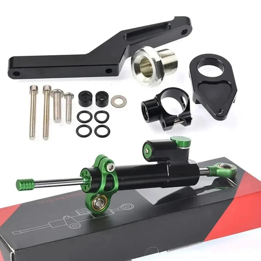Motorcycle Steering Damper Stabilizer & Bracket Mount Kit For Kawasaki Ninja ZX-6R ZX6R 2009-2022 ZX 6R 636