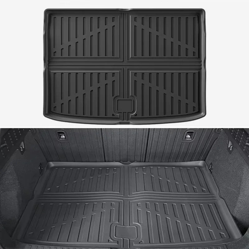 For Audi A3 Sportsback 2024 2025 TPE Floor Mats and Trunk Mats, 3D Waterproof Anti-Slip Backrest Mats (Not for Limousine Models)
