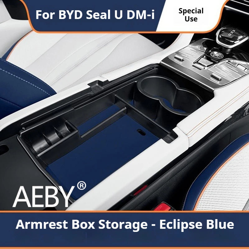 AEBY For BYD Seal U DM-i 2020 2021 2022 Car Center Console Storage Box Cup Holder  Organizer Tray Anti-Dust Interior Accessories