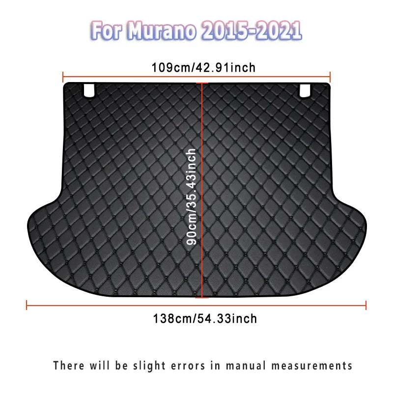 Car Trunk Carpets Mat For Nissan Murano 2021 2020 2019 2018 2017 2016 2015 2014 2013 2012 2011 Auto Interior Accessories Covers
