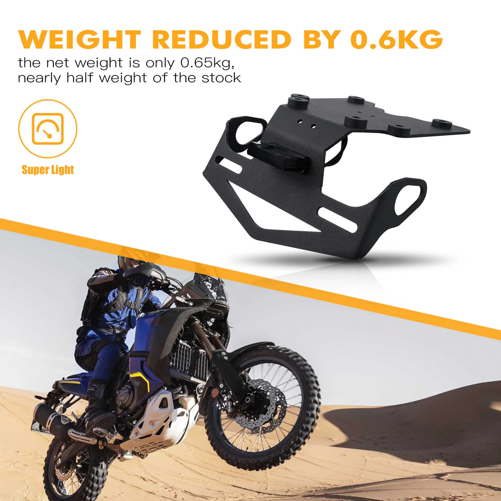 NICECNC For Yamaha Tenere 700 2019-2024 License Plate Holder Bracket Tail Tidy Fender Eliminator For Yamaha Tenere 700 2019-2024