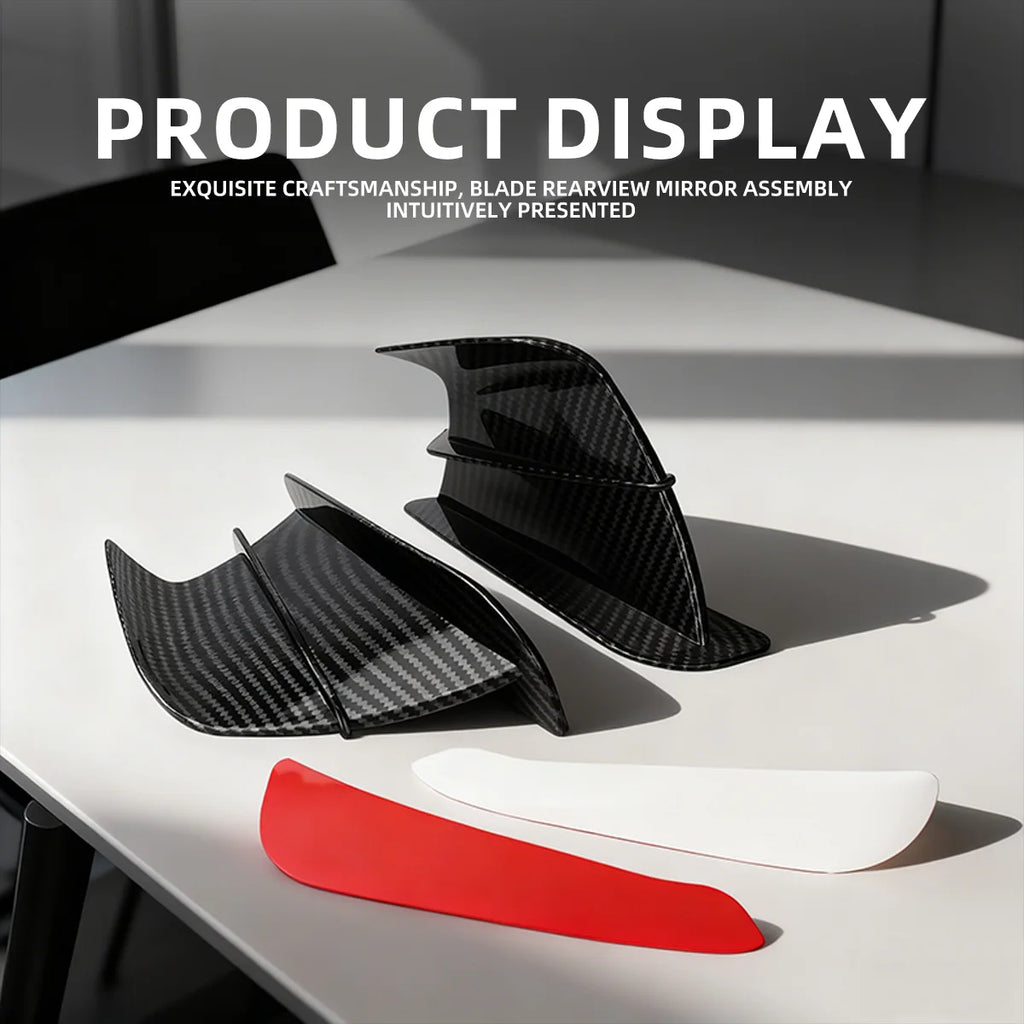 Motorcycle Winglet Aerodynamic Wing Kit Spoiler For Kawasaki Ninja ZX6R YAMAHA ZYF R1 R6 Universal Motor ATV UTV Accessories