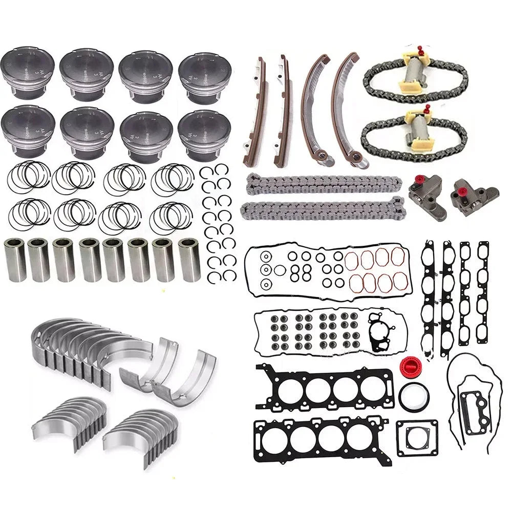 448PN Engine Overhaul Kit Timing Gasket Bearing Piston Ring Set For Land Rover 4.2L 4.2 L T V8 Engine Repair Spare Parts 05-13