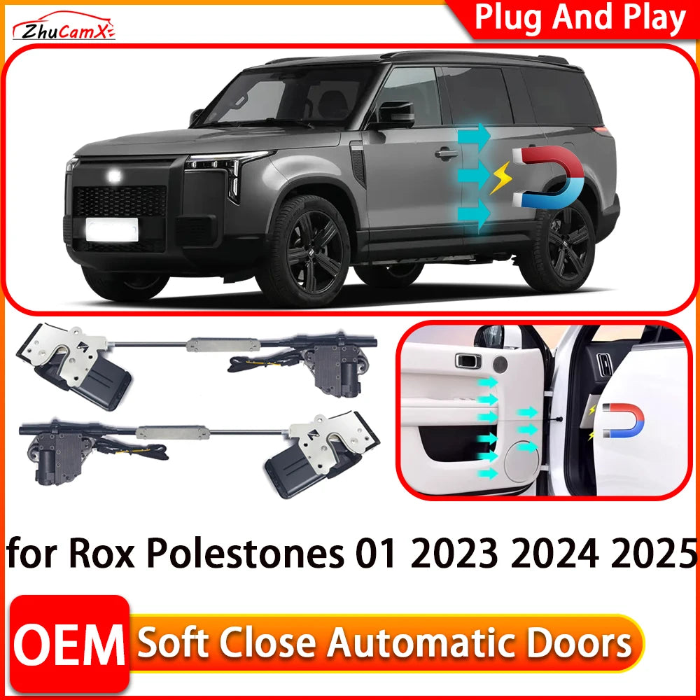for Rox Polestones 01 2023 2024 2025 Car Automatic Electric Soft Close Door Closer Power Closing Door Comfort Closing System