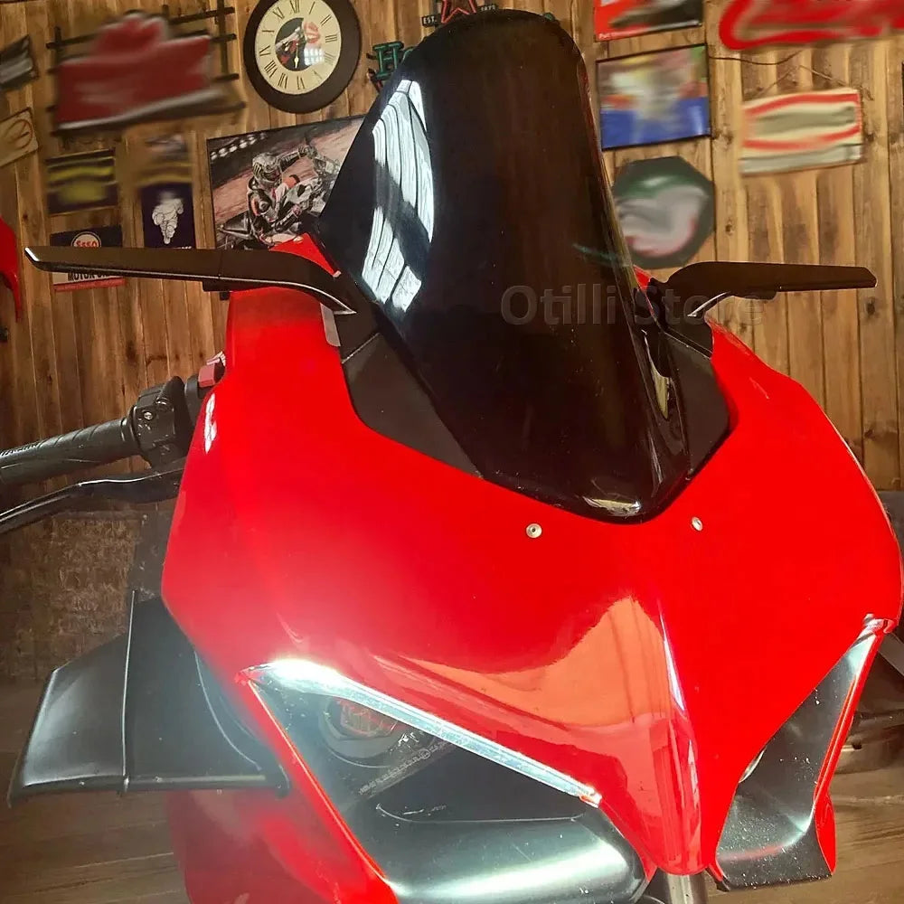 New Accessories Motorcycle For Ducati ANIGALE V4 2018-2024 With LED Turn Signals KitRearview Mirror Panigale V2 2020-2024