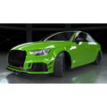 Carbon Fiber Front Bumper Scoop Trims For AUDI RS3 Base Sedan 2.5L 2480CC 2017-2019