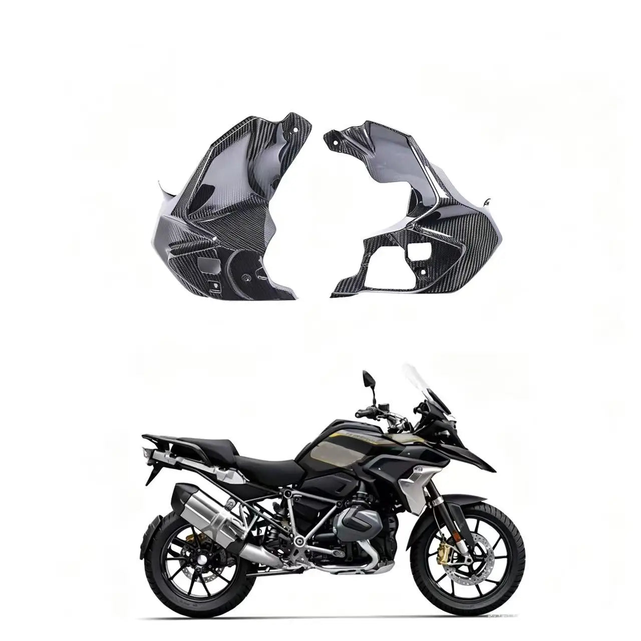 Suitable for BMW R1200GS 1250 GS Waterbird motorcycle modified carbon fiber housing fairing accessories pedal fender