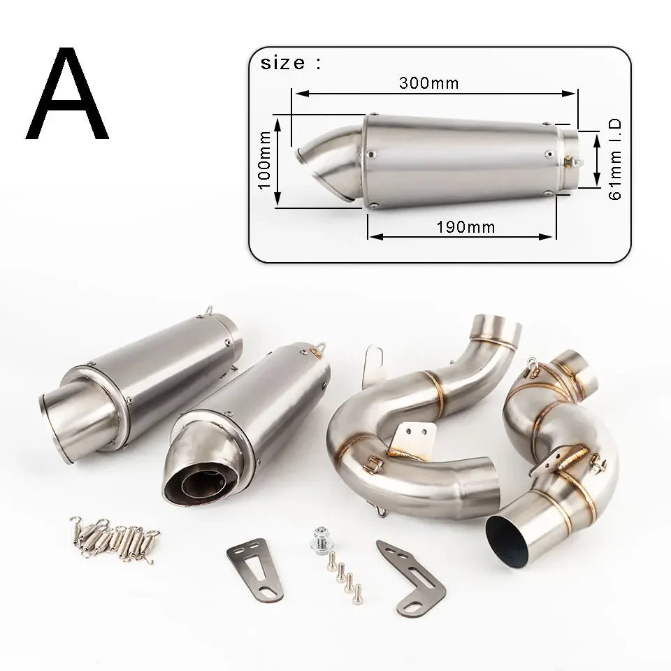 V4 Motorcycle Exhaust Muffler System For Ducati Panigale V4/V4S 2018-2024, Streetfighter V4 2020-2024