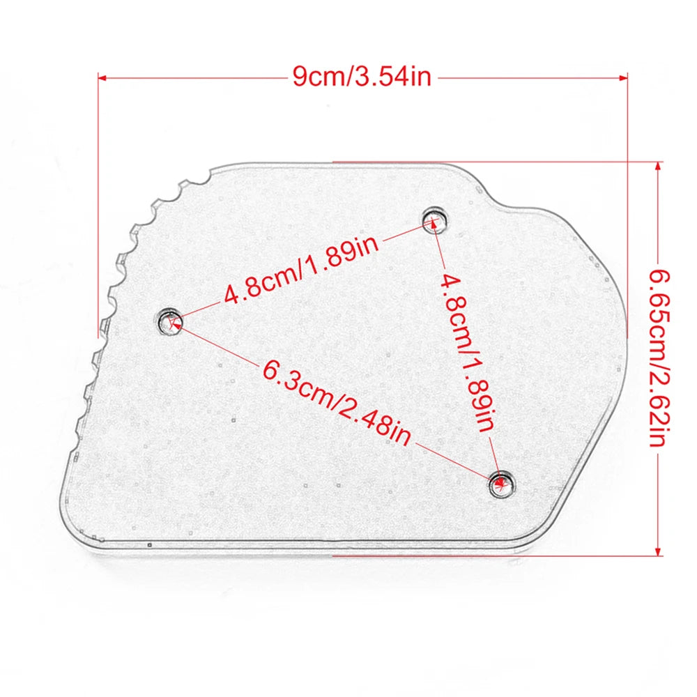 For BMW R1250 GS R1250GS R 1250 GS ADV All Years Motorcycle Accessories CNC Kickstand Extension Pad Side Stand Enlarger Plate