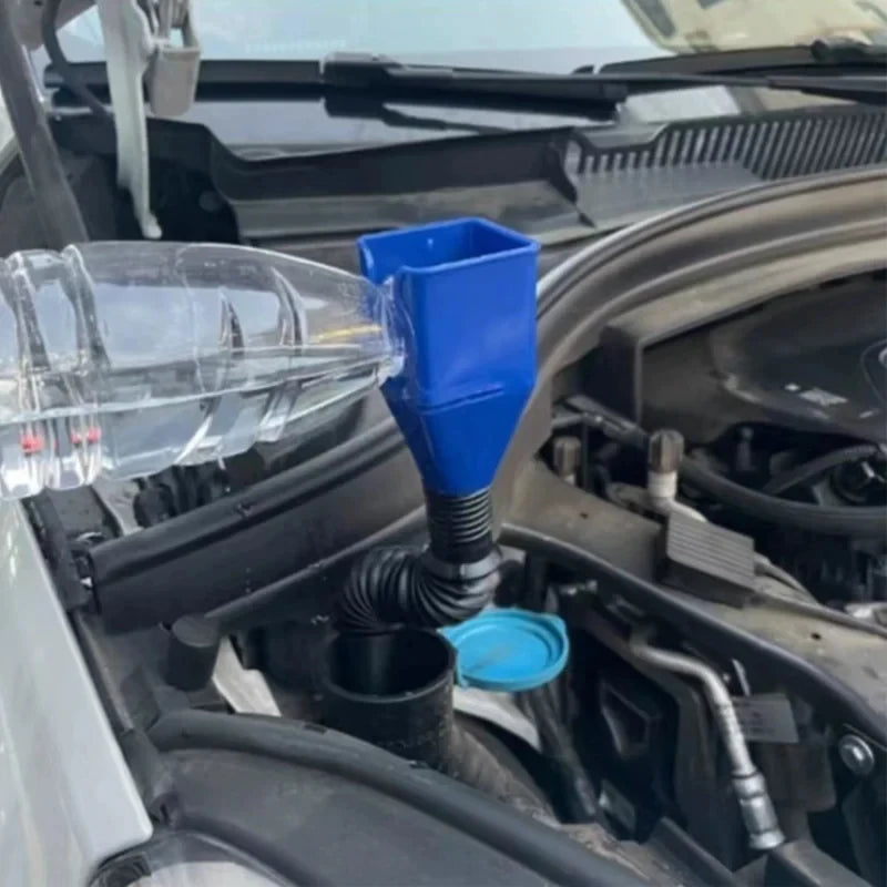 Heavy Duty Plastic Oil Funnel with Filter for Car Motorcycle Gasoline Engine Fueling Oil Change Conveying Funnel Accessories
