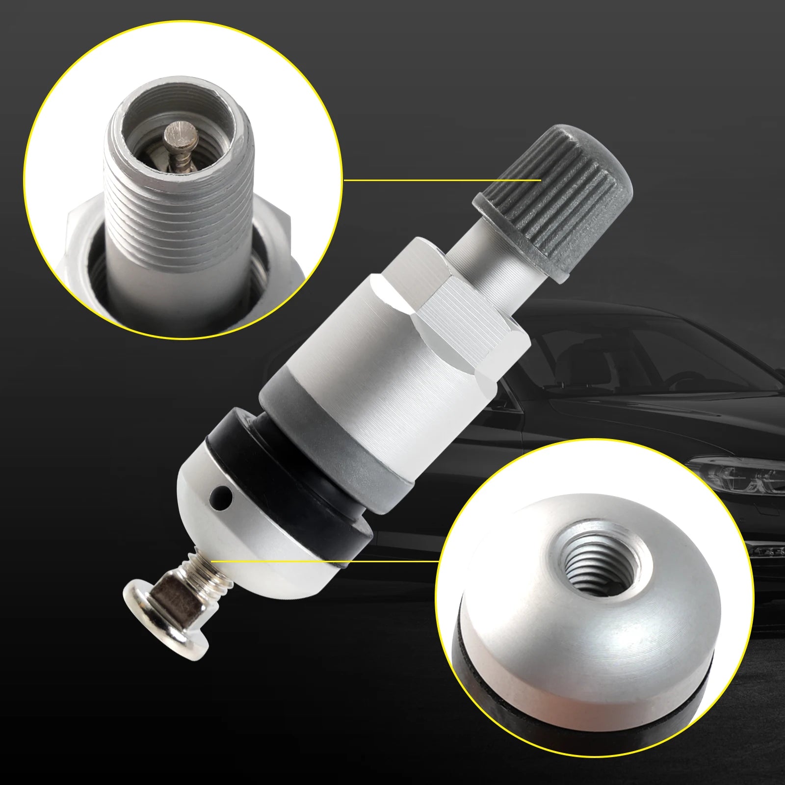 4X Repair TPMS Replacement Tyre Pressure Monitor Sensor Valve Stem For BMW 5er Audi VW Skoda Porsche Mercedes - Benz Land Rover