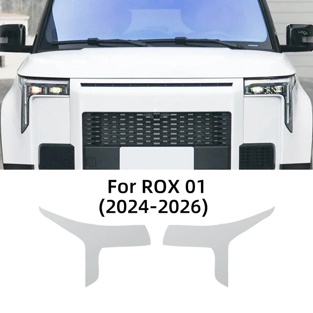 For Rox 01 2024 2025 2026 TPU Car Headlight Protective Film TPU Pre-cut Anti-scratch Clear Smoked Sticker Accessories PPF