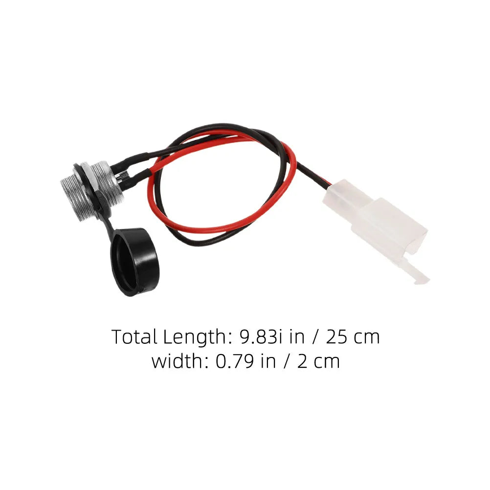 4 Pcs Electric Motorcycle Charging Port for Razor Bike Ebike Replacement Parts Connector Scooters
