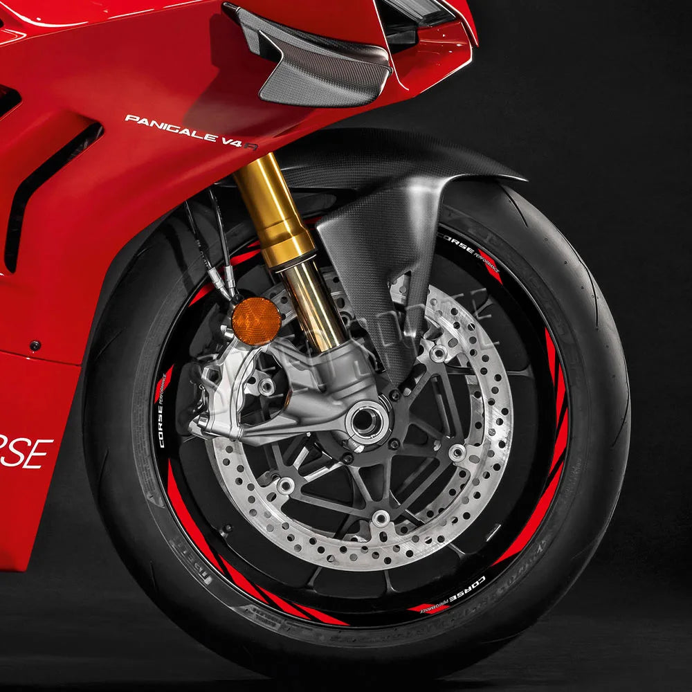Wheel Sticker Rim Decal Hub Stripe Tape Accessories For Ducati monster 696 821 937 diavel multistrada 1260 1200 panigale v4 848