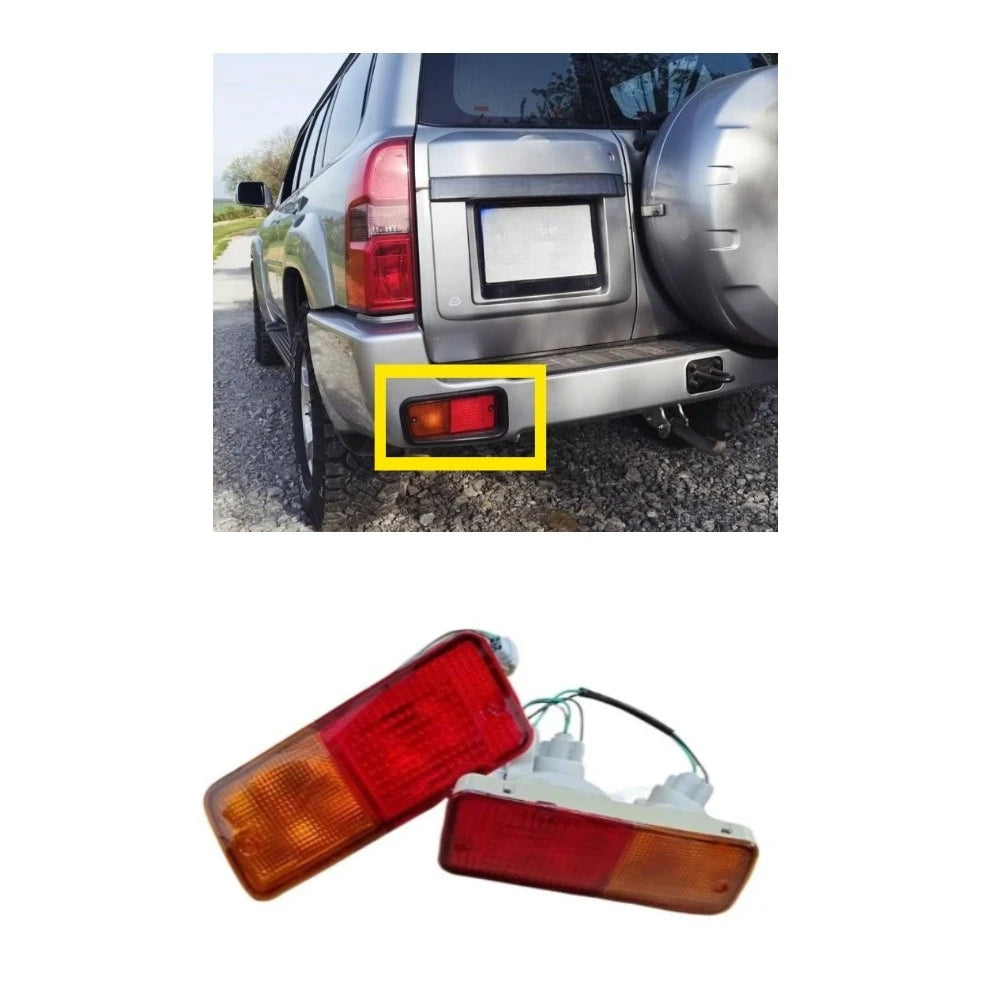 1 Piece Rear Bumper Lamp for Nissan Patrol Y61 Stop Warning Lights for Y61 Signal Lamp