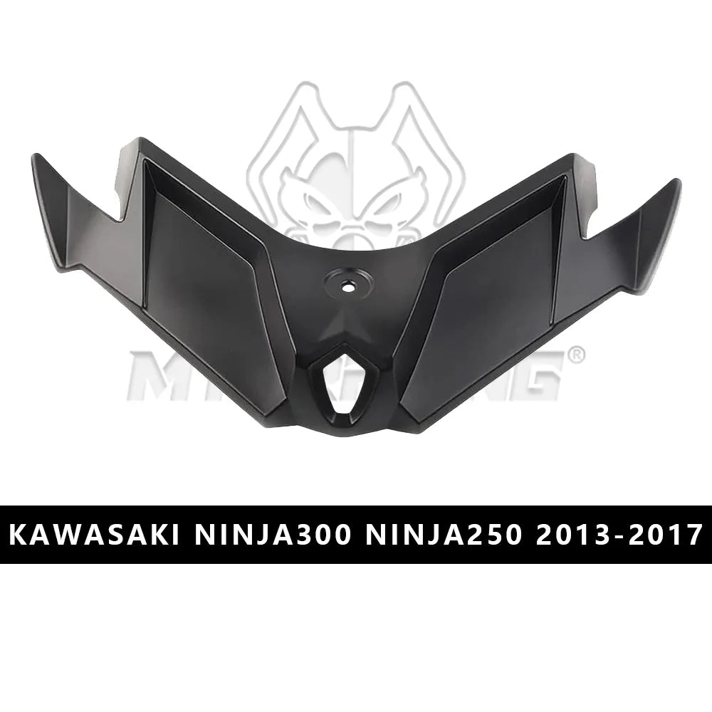 For KAWASAKI NINJA Front Beak Fairing Aerodynamic Winglet Lower Cover Protection NINJA300/250 Fairing Front Wing Carbon Fiber Pa