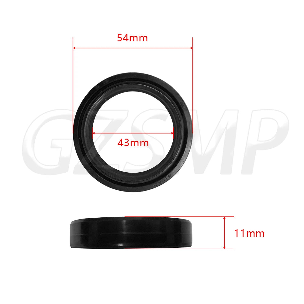 Fit for Kawasaki KLX250 2009-2013  NINJA ZX10R 1988-1990 VN1600 2005-2007 Front Fork Oil Seal Dust Seal 43x54x11