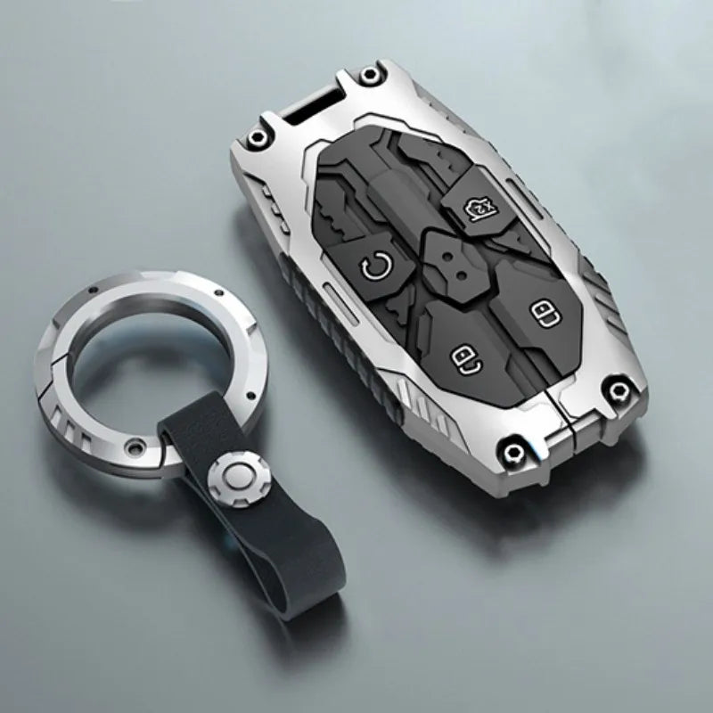 Key Case Cover For BYD Leopard 3 5 7 8 Ti3 Ti7 DENZA B5 B8 Remote Holder Keychain Accessories