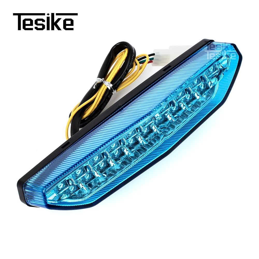 For Kawasaki Ninja ZX-6R 2007 2008 ZG14 CONCOURS 2008-2018 ZRX1200 DAEG Rear Tail Light Brake Turn Signals Integrated LED Light