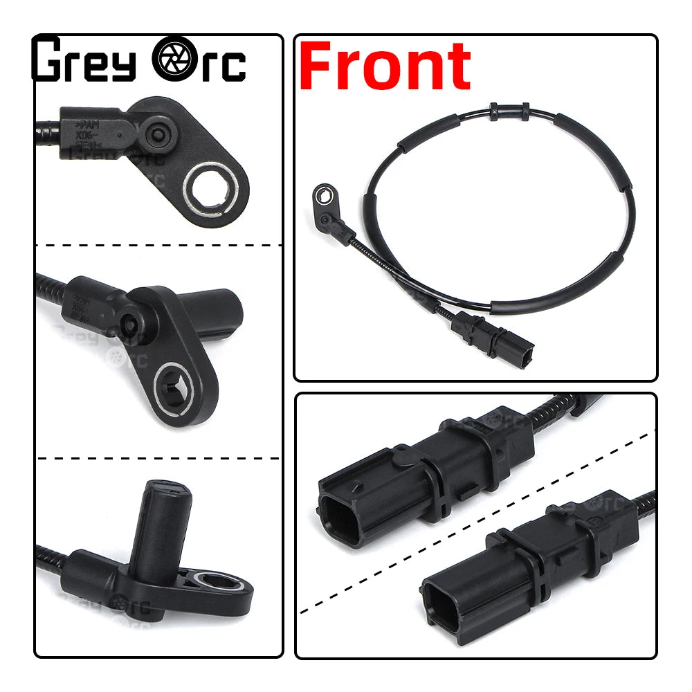 Front Rear Brake Wheel Speed Sensor Wires System ABS Sensor Cable Line For Kawasaki Ninja 400 Ninjia400 Z400 Z 400 2019-2022