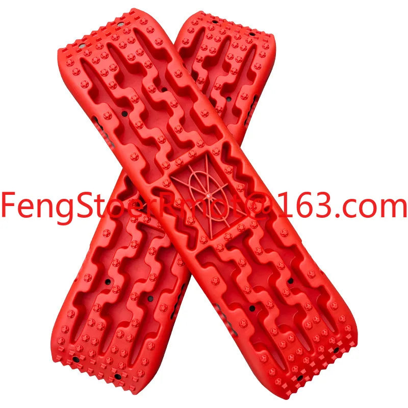 4X4 Recovery Traction Mats Recovery Traction Tracks Boards with Jack Lift Base for Off-Road Truck, Cars, Sand, Snow, Mud