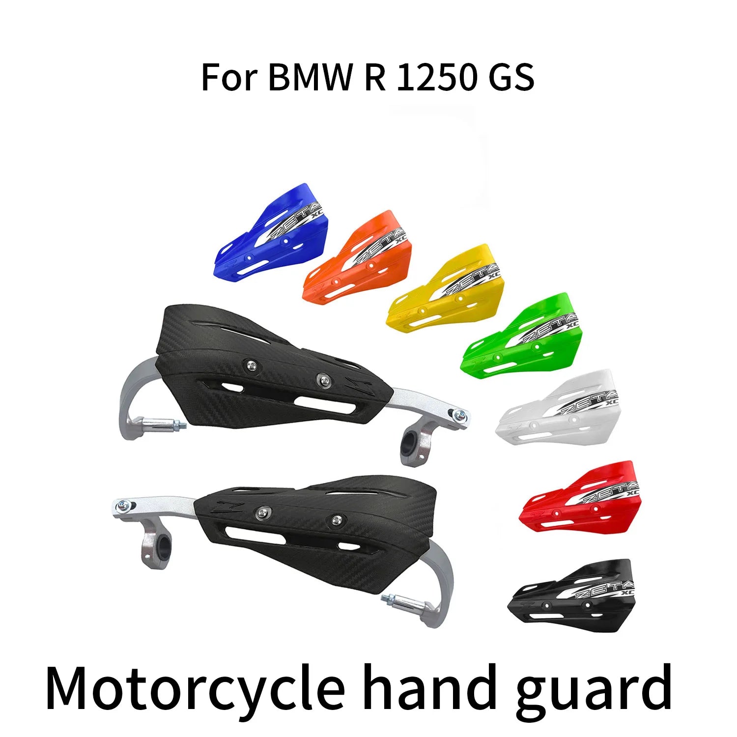 For BMW R 1250 GS Universal Motorcycle Handguards Aluminum Alloy Handlebar Protector Wind Deflector Brush Guard Anti-Fall Bull