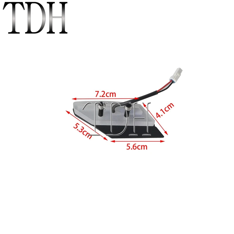 LED Mirrors Block Off Turn Signal Light Front Amber Indicator Blinker Lights Plug And Play Lamp for Ducati Panigale 959 1299