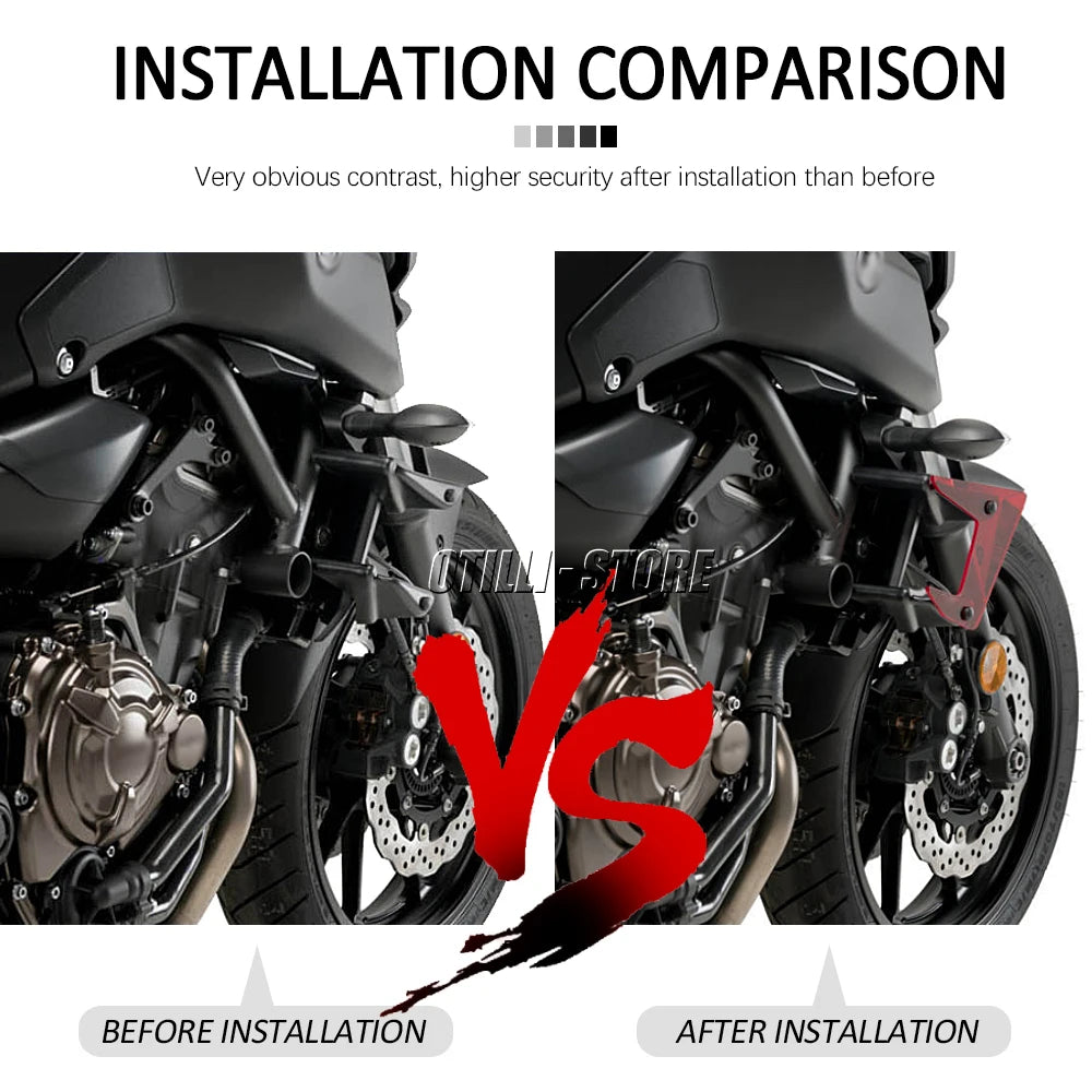 MT-07 2020 Motorcycle Parts Side Downforce Naked Spoilers Fixed Winglet Fairing Wings For Yamaha MT07 MT 07 2018 Blue Red Black