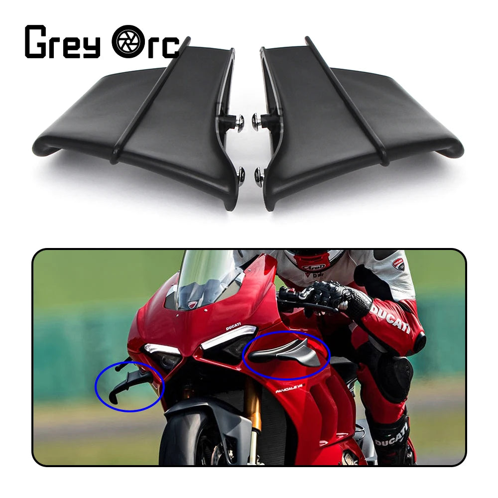 For Ducati Panigale V4 V4S V4R 2018 2019 2020 2021 2022 2023 Moto Accessories Winglet Aerodynamic Wing Kit Spoiler Deflector