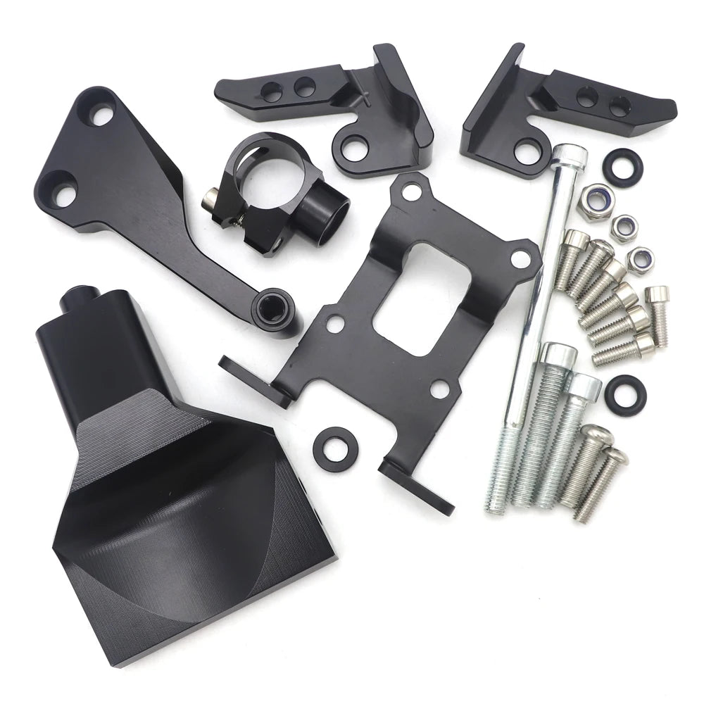 MT-07 MT07 FZ-07 CNC Steering Damper Mounting Bracket Kit For Yamaha MT07 FZ07 2013 - 2020 2014 2015 2016 2017 2019 2020