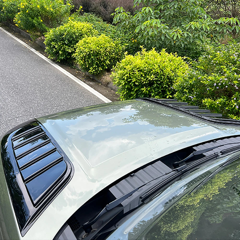 Car Non Destructive Installation Angel Wings Hood Cover Decoration Panel For BAIC Jishi Polestone 01 Rox 01 Black Warrior Parts