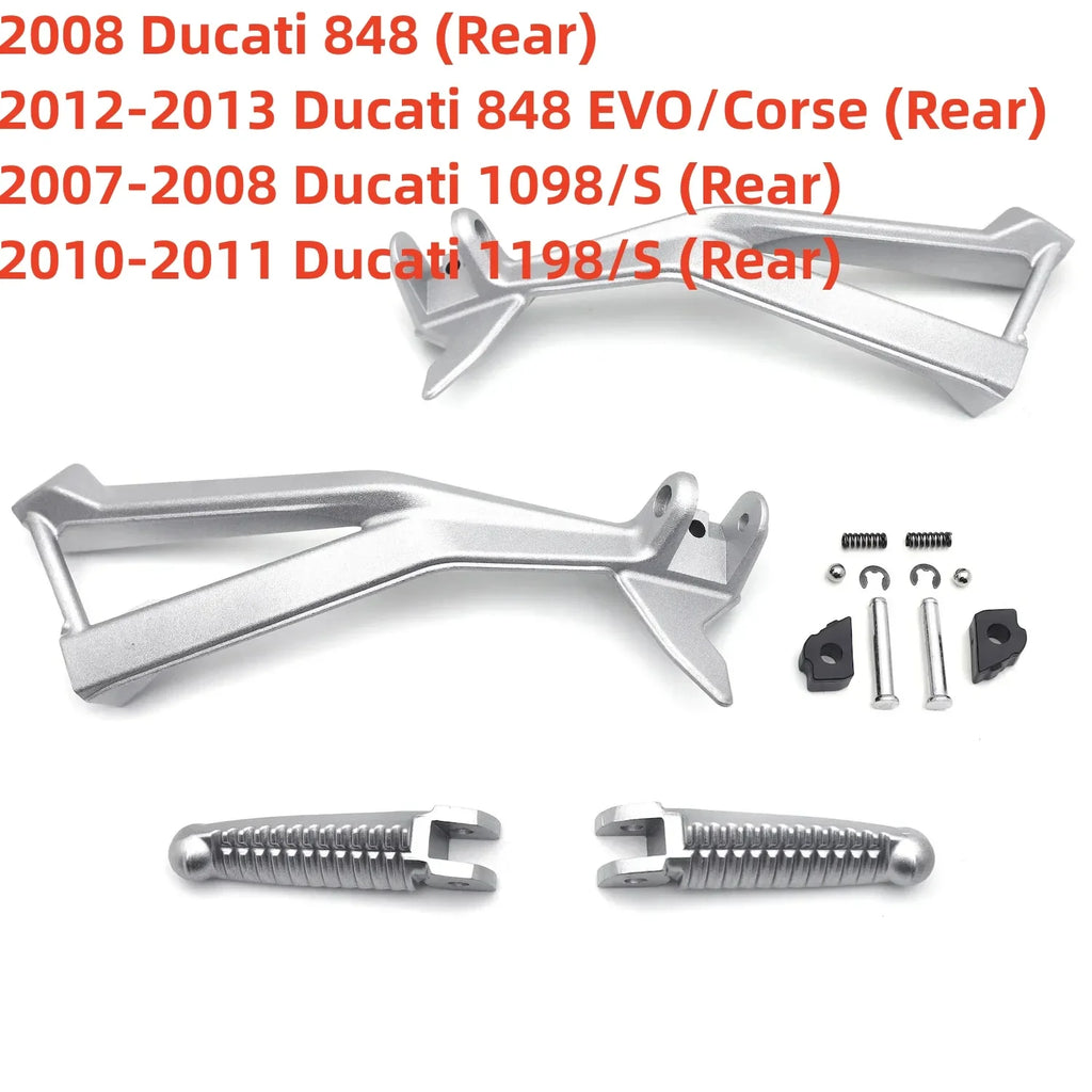 Motorcycle Rear FootPeg Bracket for Ducati Passenger Panigale V4/S 2018-2020 1098/S 1198/S 848 EVO/Corse