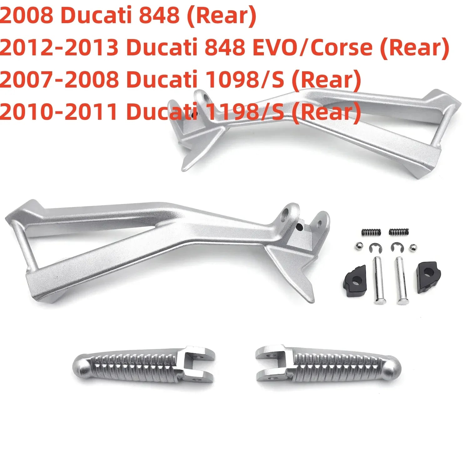 Motorcycle Rear FootPeg Bracket for Ducati Passenger Panigale V4/S 2018-2020 1098/S 1198/S 848 EVO/Corse