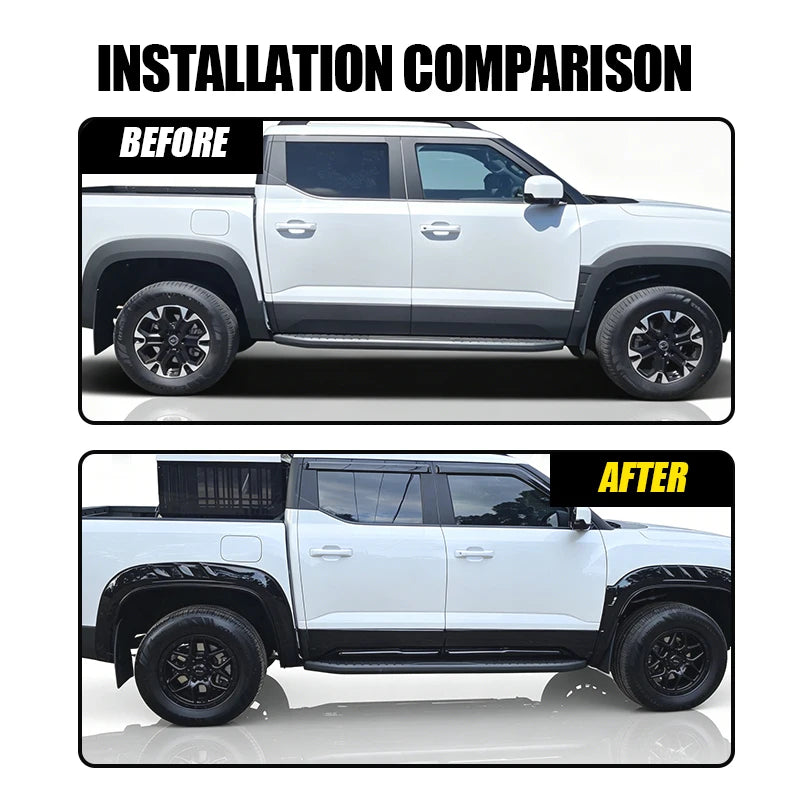 For BYD Shark 6 Fender Flares Widebody Kits ABS Scratch-resistant Wheel Arches Fender Flares Exterior Protector Car Accessories