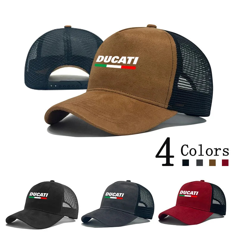 For Ducati Monster Panigale Diavel V4 V2 Scrambler New Motorcycle Baseball Hat Prints Logo Outdoor Sport Adjustable Baseball Cap