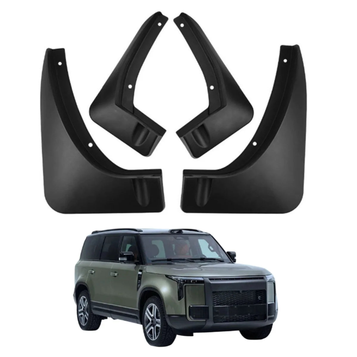 4 Pieces Mud Flaps Mudflap Front Rear Fender For Polestones Rox 01 2023 2024 2025 Anti-splash Mudguards Guard Splash Car Wheels