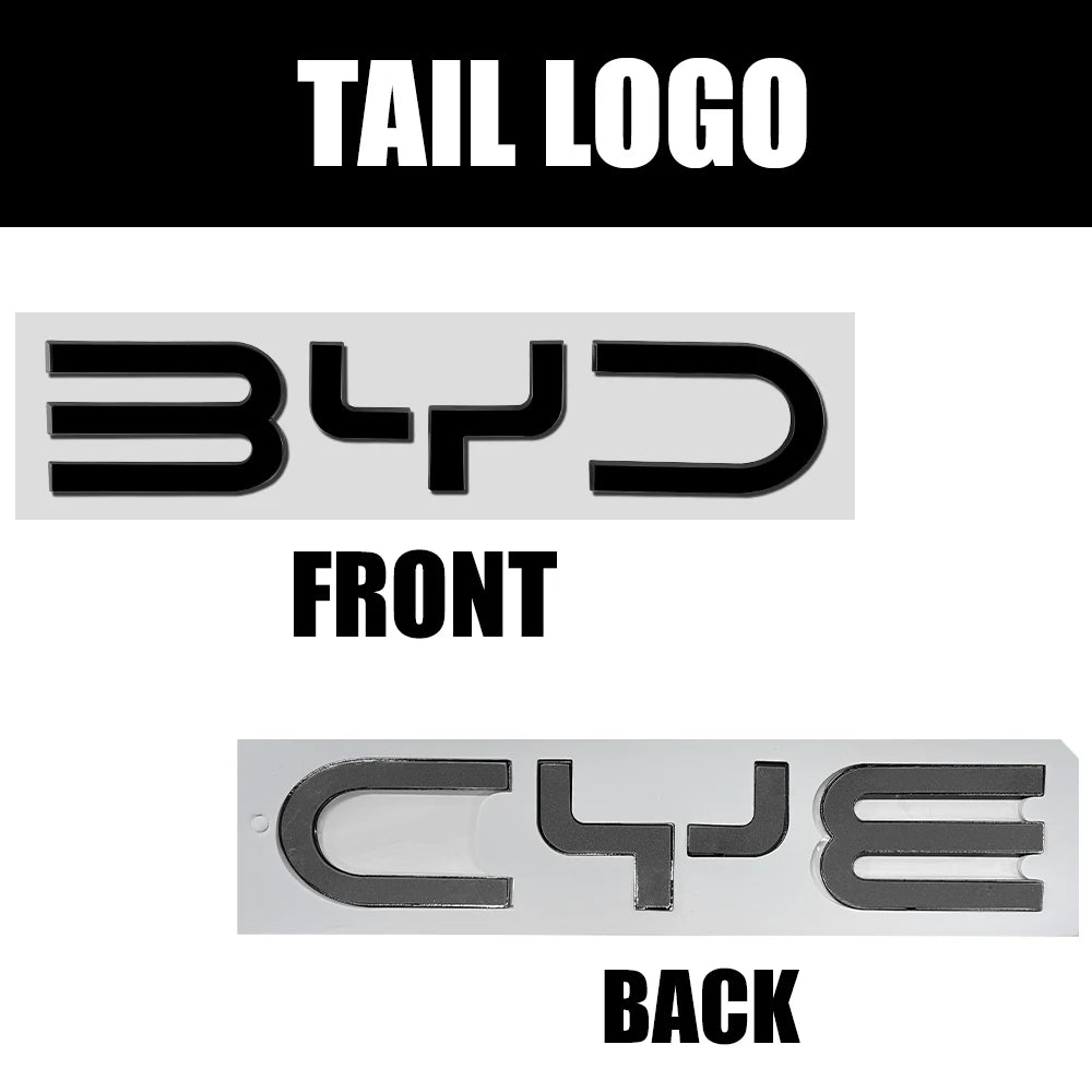 Car Styling Front Hood Bonnet Rear Trunk Cover Sticker Decor For BYD Atto 3 Yuan Plus Song Plus Seal Seagull Dolphin Sealion