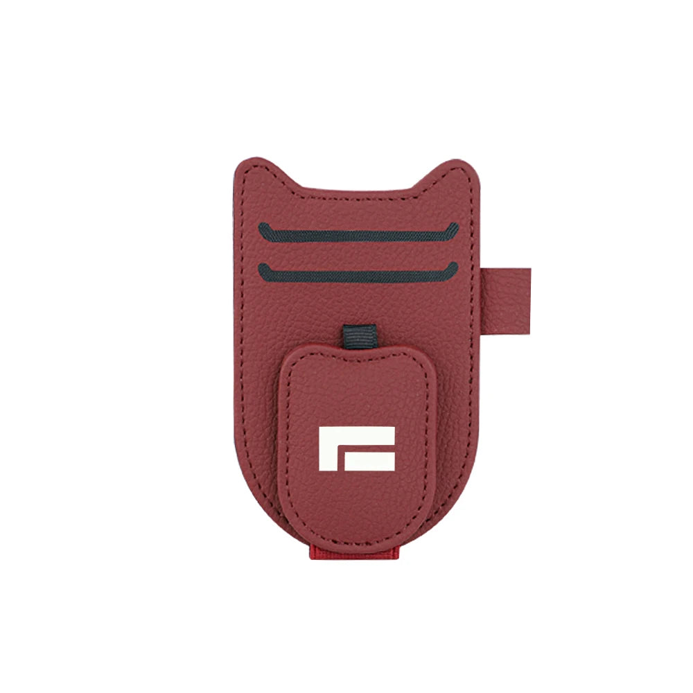 Multifunctional Car Glasses Clip Bill Leather Fit For BAIC JISHI Rox Adamas 2026 Car Visor Storage Box Sunglasses Clip