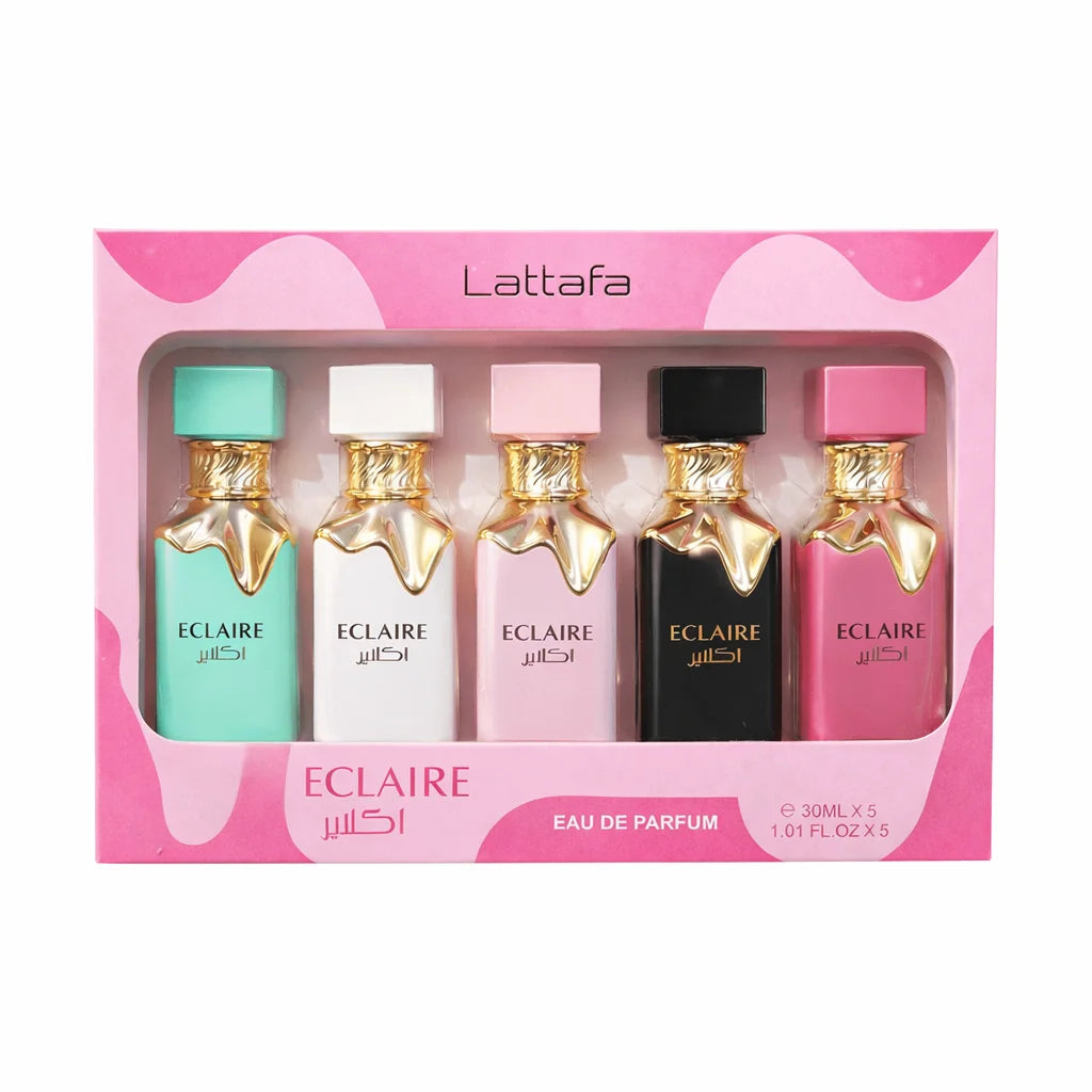 ECLAIRE Dames Parfum Cadeauset – Eau de Parfum 5x30 ml, Bloemige en Fruitige Collectie