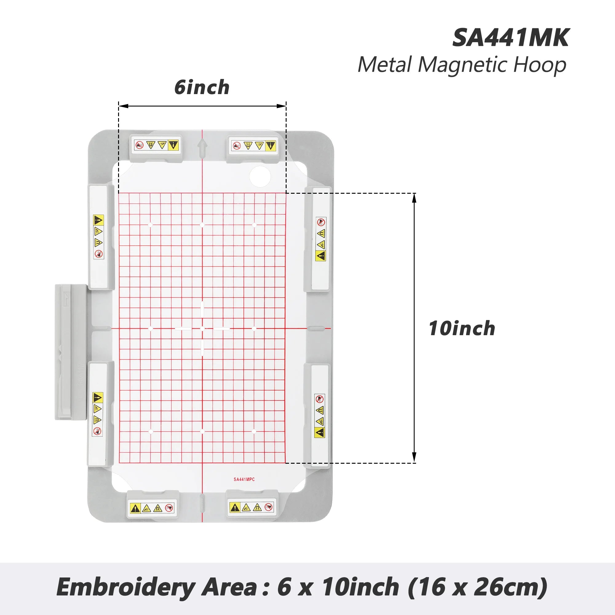 Telaio magnetico/in metallo per macchine da ricamo Brother/Babylock INNOV-is: 1500D, 2200D, 2500D, 2800D 4000D 5000D (4in1-BMK)
