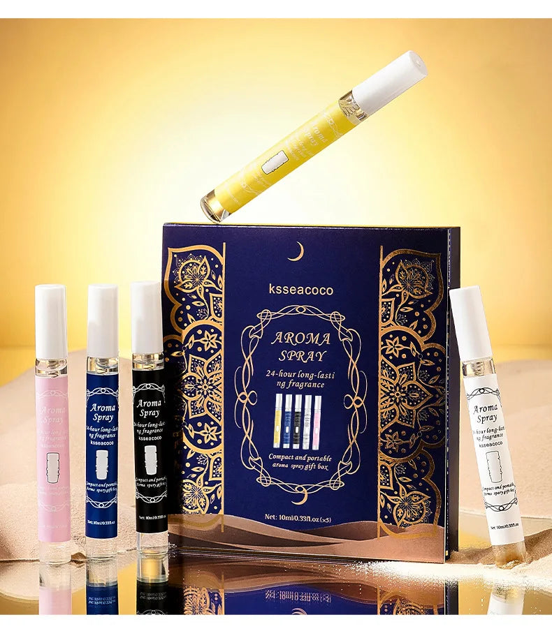 Cofanetto Regalo di Profumi Arabi Serie Classica Profumo Neutro Senza Alcool Naturale Duraturo Fresco Elegante e Incantevole Fragranza Floreale