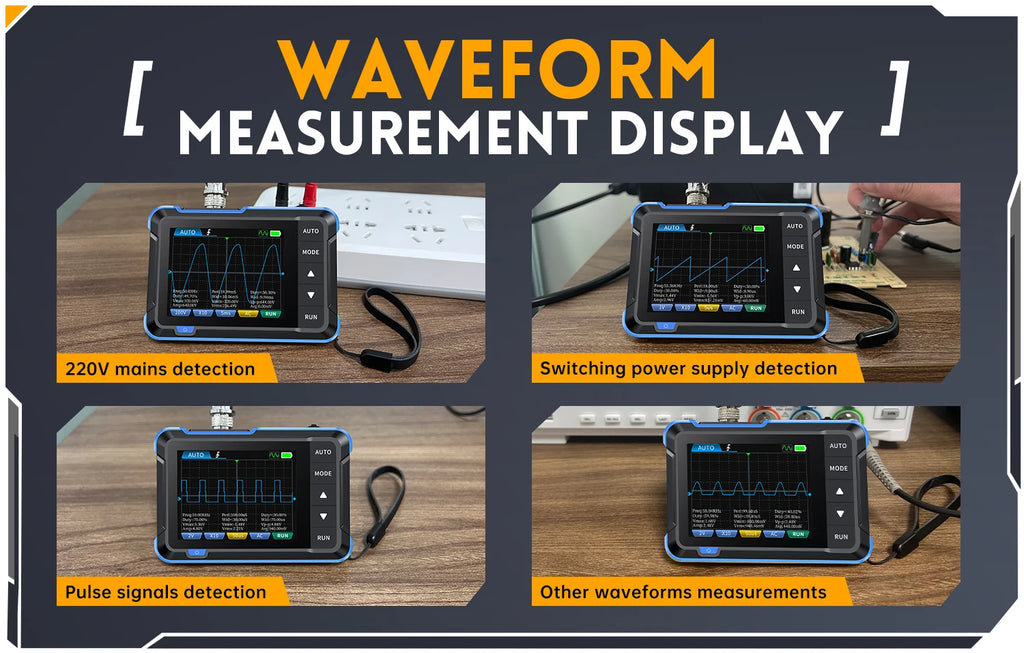 FNIRSI Nuovo DSO510 DSO152 DSO153 Mini Oscilloscopio Digitale Portatile 2 IN 1 48MS/s Larghezza di Banda 10MHz Strumento di Riparazione Elettronica