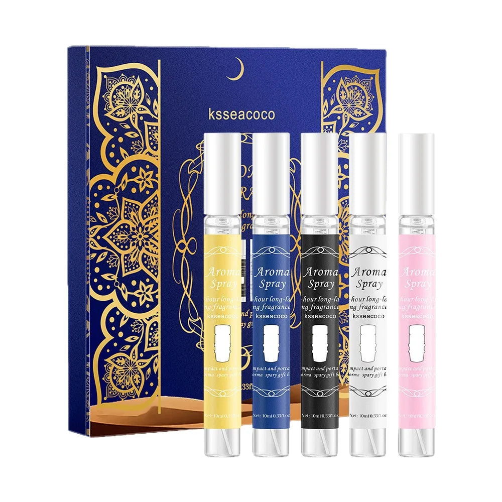 Cofanetto Regalo di Profumi Arabi Serie Classica Profumo Neutro Senza Alcool Naturale Duraturo Fresco Elegante e Incantevole Fragranza Floreale