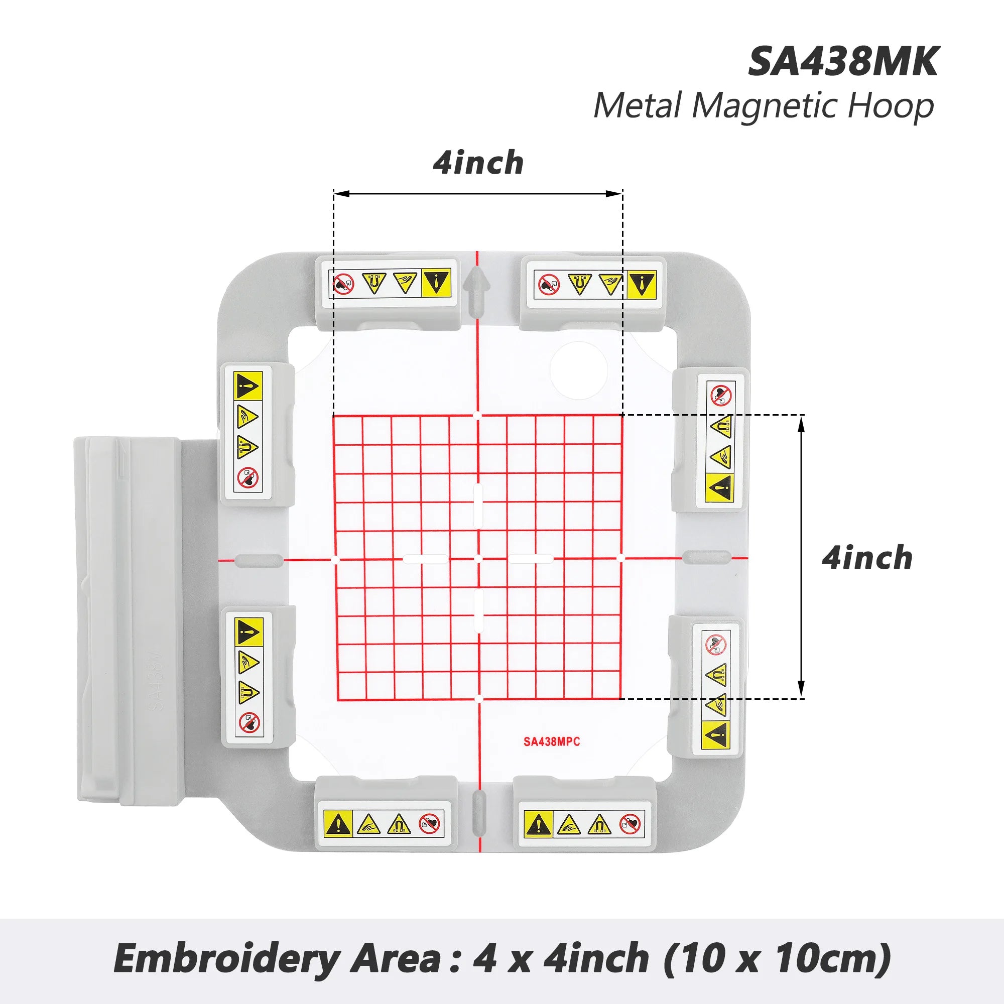 Telaio magnetico/in metallo per macchine da ricamo Brother/Babylock INNOV-is: 1500D, 2200D, 2500D, 2800D 4000D 5000D (4in1-BMK)